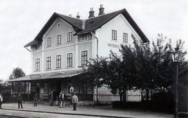 vzhled výpravní budovy ze začátku dvacátého století